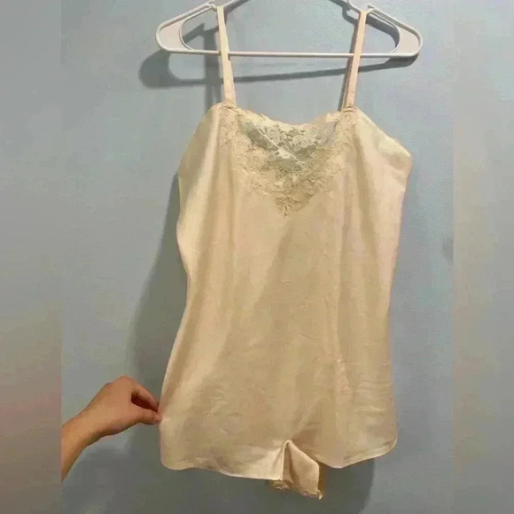 VTG Eve Stillman New York Neiman Marcus Negligee Teddy Large Embroidered RARE - Picture 4 of 12